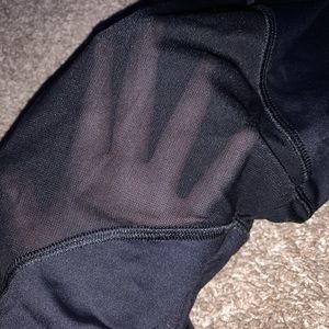 Black mesh leggings